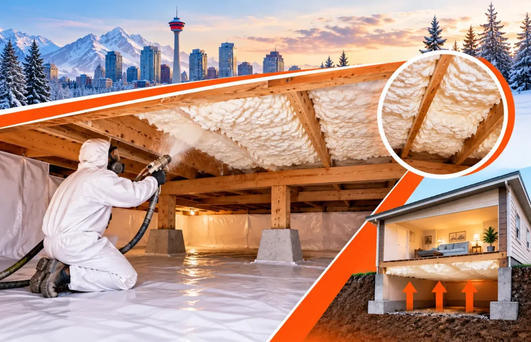 Crawl space insulation company near Edmonton – installation process